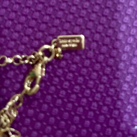 Kate Spade Stone Statement Necklace Green Turquoise. - Picture 4 of 6